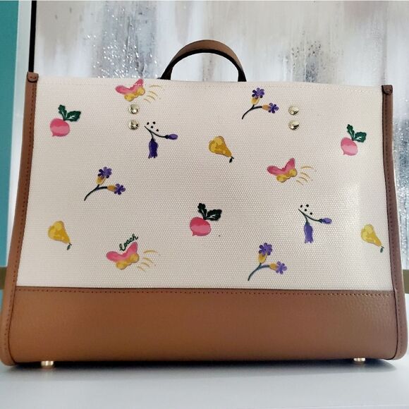 Coach Garden/Veggie Print Dempsey Carryall - Picture 8 of 12